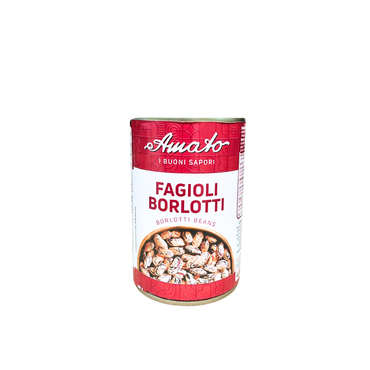 AMATO Fagioli Borlotti 400g - Barattolo di fagioli borlotti teneri e pronti all’uso
