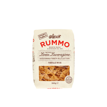 Confezione da 500g di pasta Farfalle Rummo – pasta artigianale trafilata al bronzo
