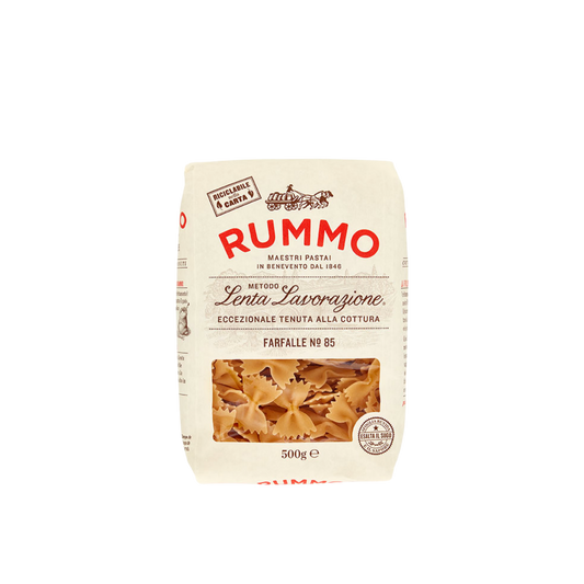 Confezione da 500g di pasta Farfalle Rummo – pasta artigianale trafilata al bronzo
