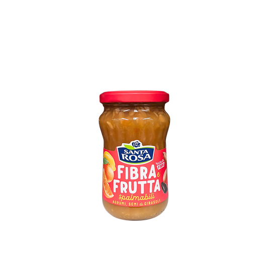 Santa Rosa Fibra & Frutta Agrumi con Semi di Girasole 350g – confettura ricca di fibre e frutta