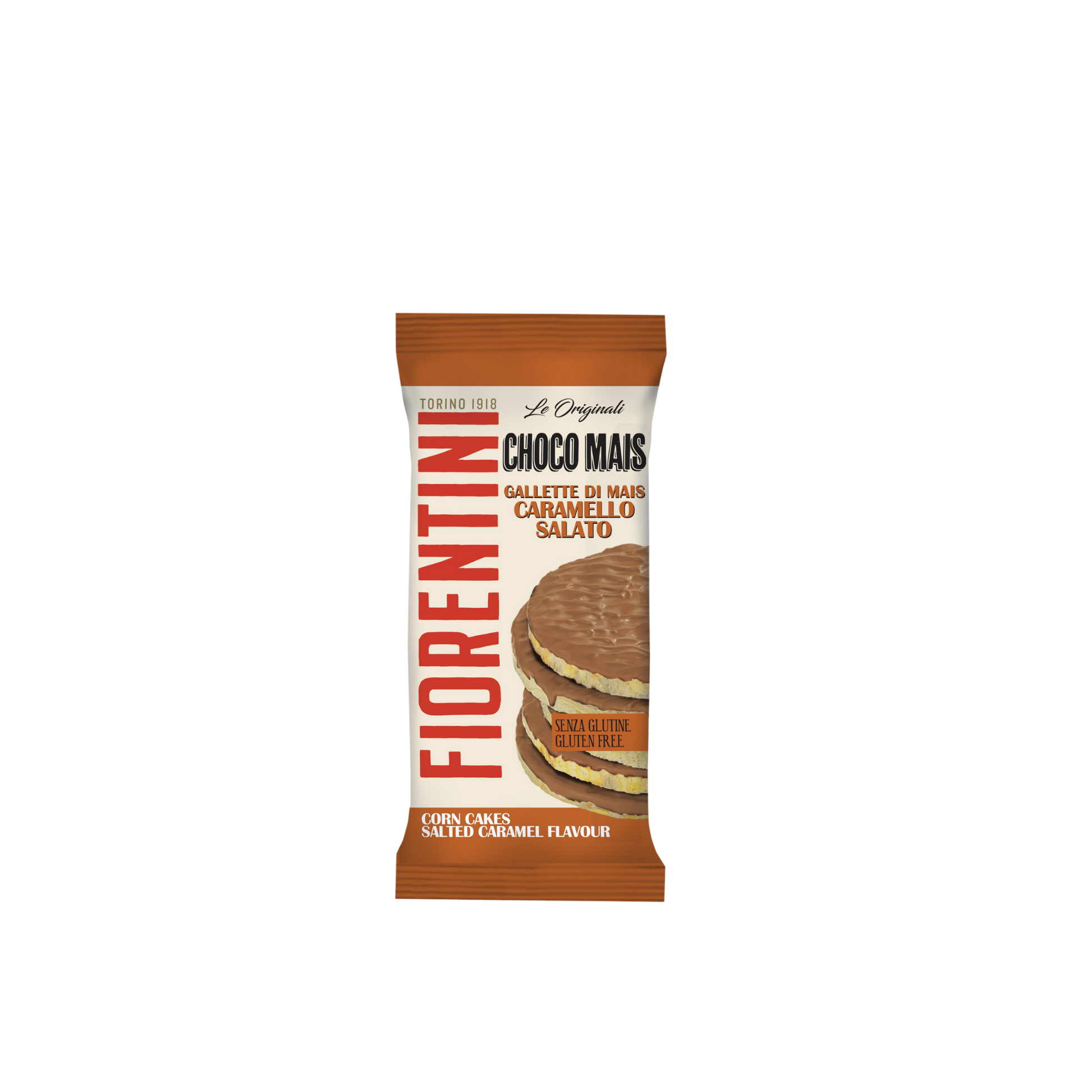 FIORENTINI Gallette di Mais con Caramello Salato 68g - snack dolce italiano leggero
