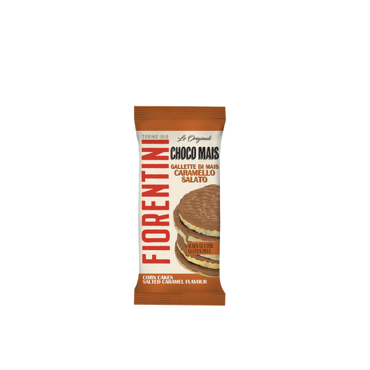 FIORENTINI Gallette di Mais con Caramello Salato 68g - snack dolce italiano leggero
