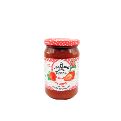 Vasetto di confettura di fragole Le Conserve della Nonna da 330 grammi, frutta 100% italiana
