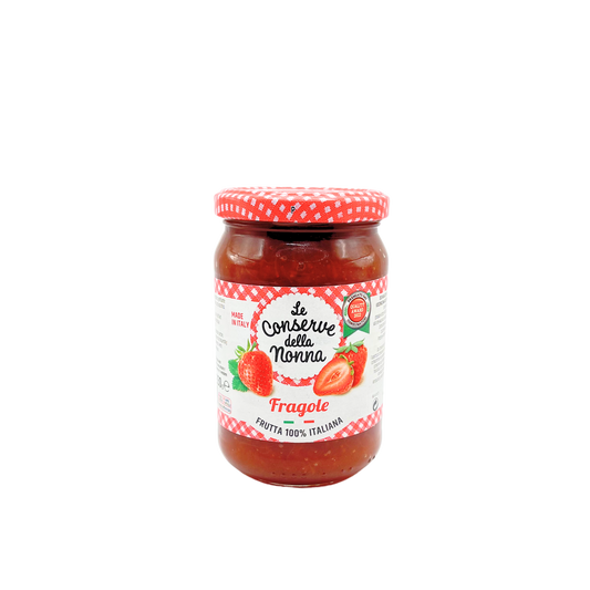 Vasetto di confettura di fragole Le Conserve della Nonna da 330 grammi, frutta 100% italiana
