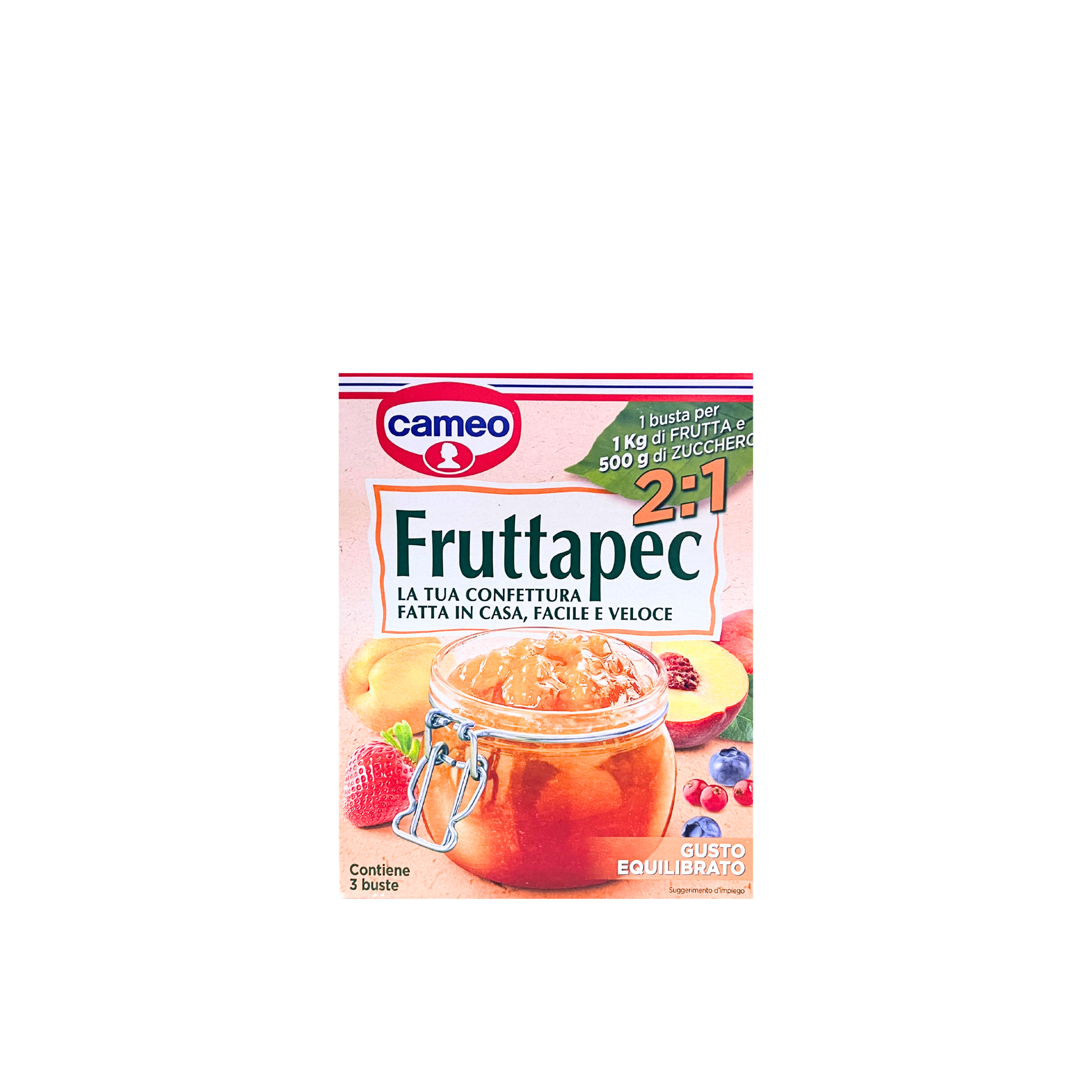 Fruttapec Cameo 3x75g – addensante per marmellate fatte in casa
