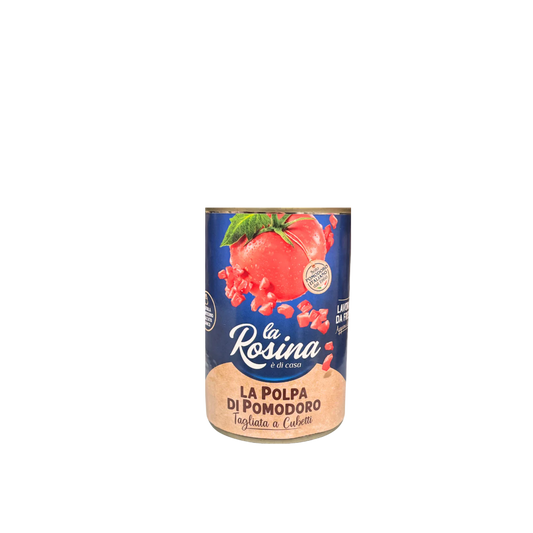 Barattolo da 400g di Polpa di Pomodoro La Rosina – disponibile su Essenza Pisterzi
