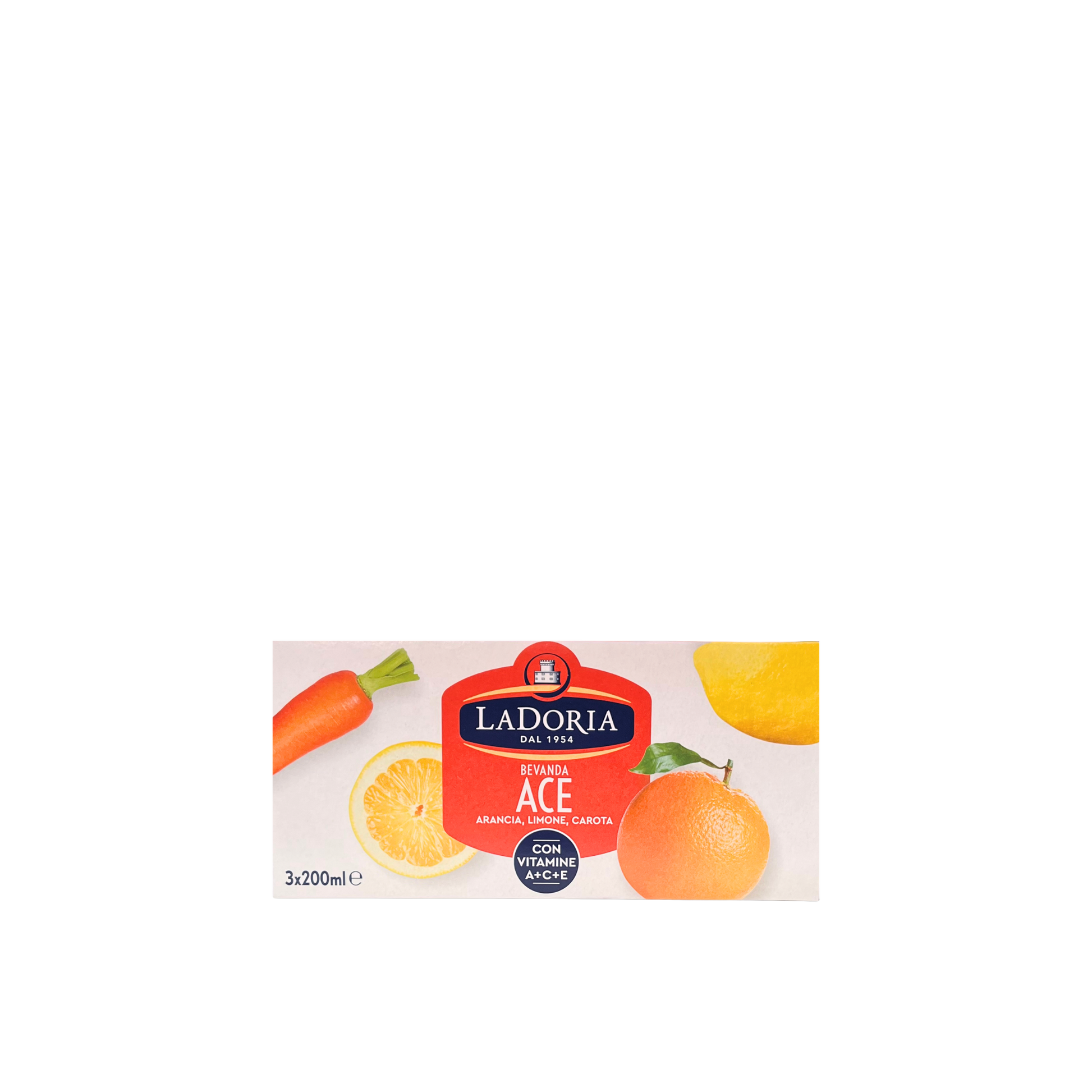 LA DORIA Bevanda ACE Arancia Limone e Carota 3x200ml - succo italiano ricco di vitamine naturali
