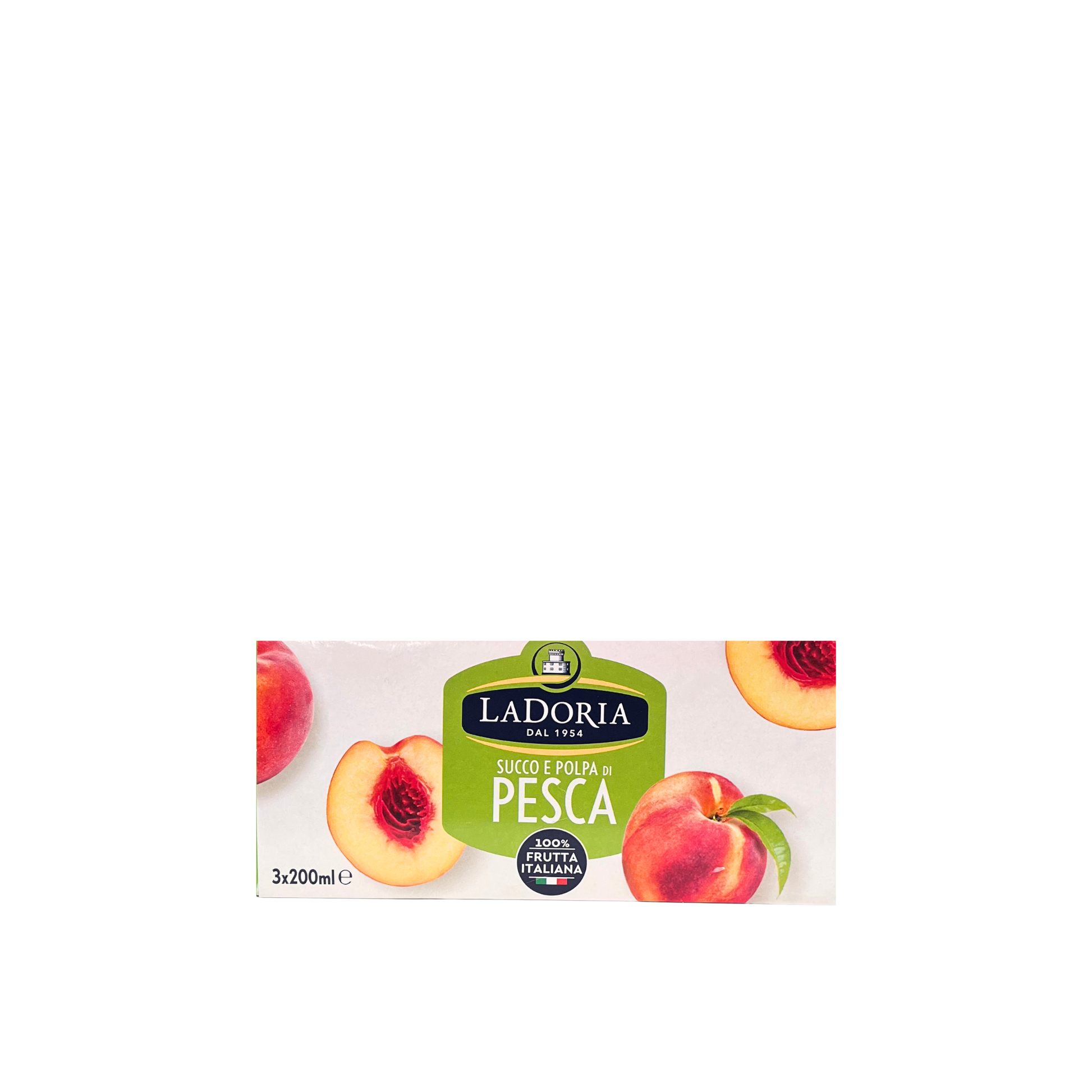 LA DORIA Succo di Frutta alla Pesca 3x200ml - bevanda italiana naturale e dolce
