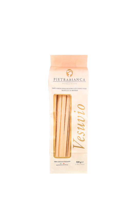 Linguine artigianali Pietrabianca trafilate al bronzo, 500g – pasta italiana di alta qualità su Essenza Pisterzi