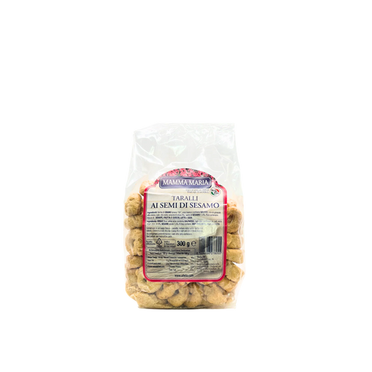 Mamma Maria Taralli ai Semi di Sesamo 300g confezione
