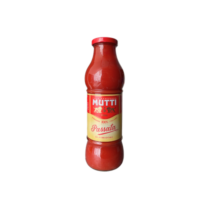 Mutti Passata di Pomodoro 700g – Pomodoro italiano di alta qualità, senza conservanti – Essenza Pisterzi