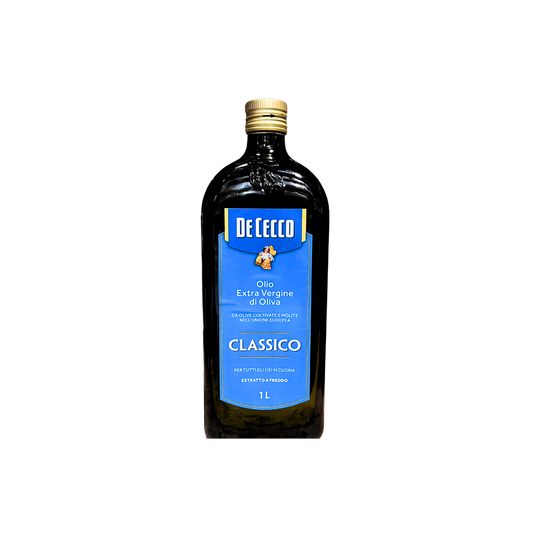 DE CECCO Olio Extra Vergine di Oliva 1L - Bottiglia di olio EVO di alta qualità
