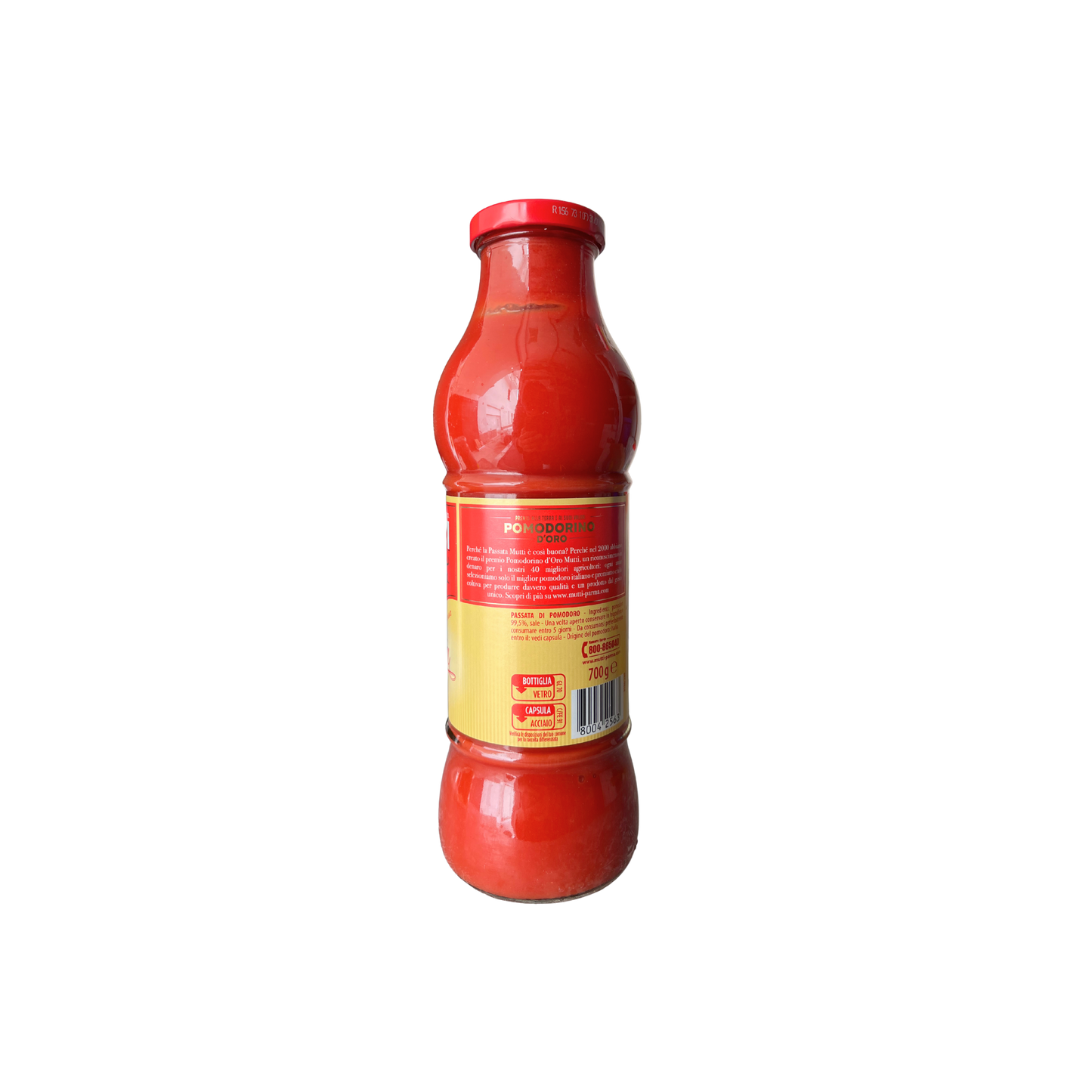 Mutti Passata di Pomodoro 700g – Pomodoro italiano di alta qualità, senza conservanti – Essenza Pisterzi