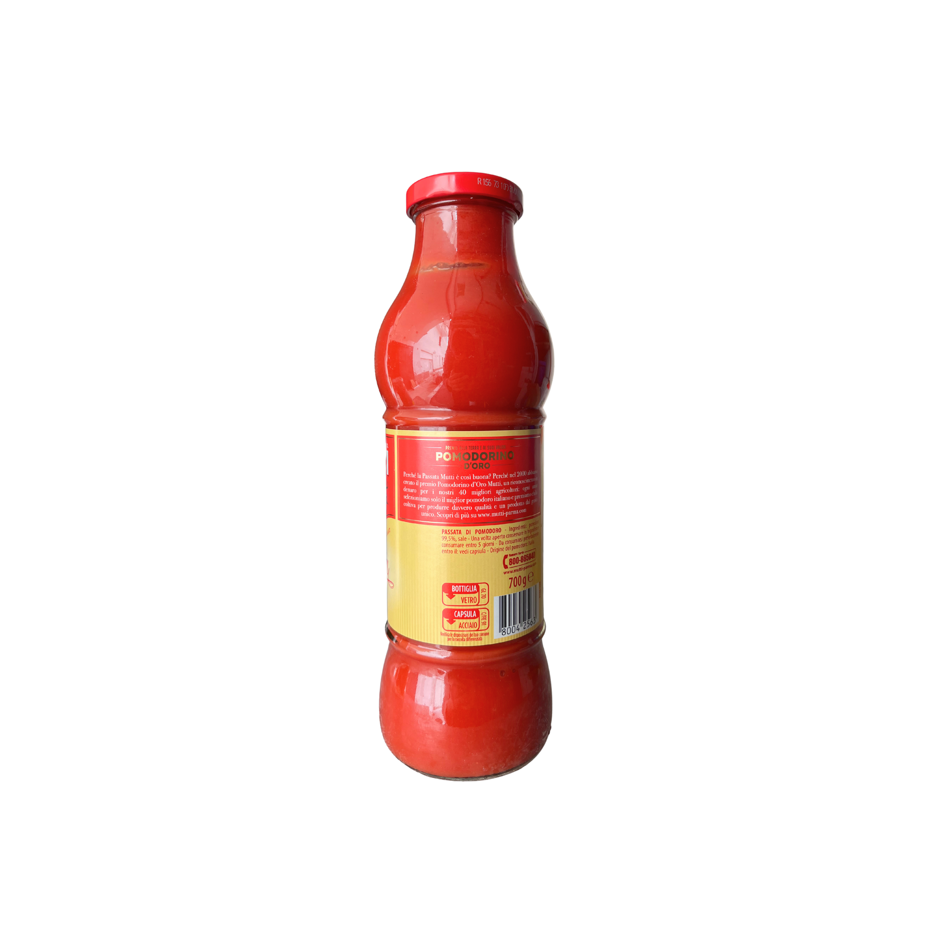 Mutti Passata di Pomodoro 700g – Pomodoro italiano di alta qualità, senza conservanti – Essenza Pisterzi