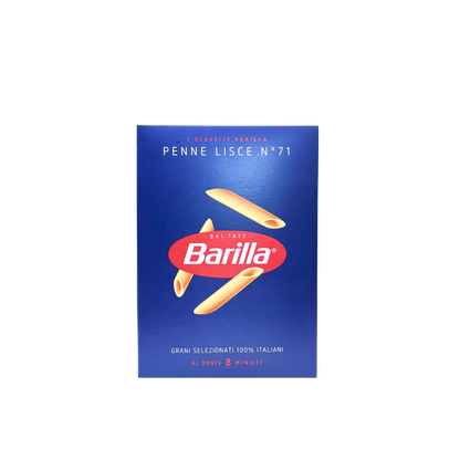 Pasta Barilla Penne Lisce 500g – pasta corta liscia di grano duro italiana