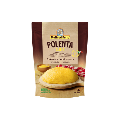 MOLINO DI FERRO Polenta Gialla 260g - piatto tipico italiano con farina di mais
