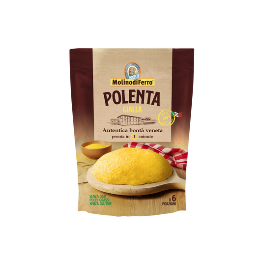 MOLINO DI FERRO Polenta Gialla 260g - piatto tipico italiano con farina di mais
