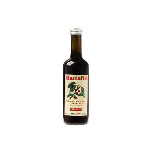 Bottiglia di Rattafia Paolucci – Liquore di visciole artigianale da 50cl