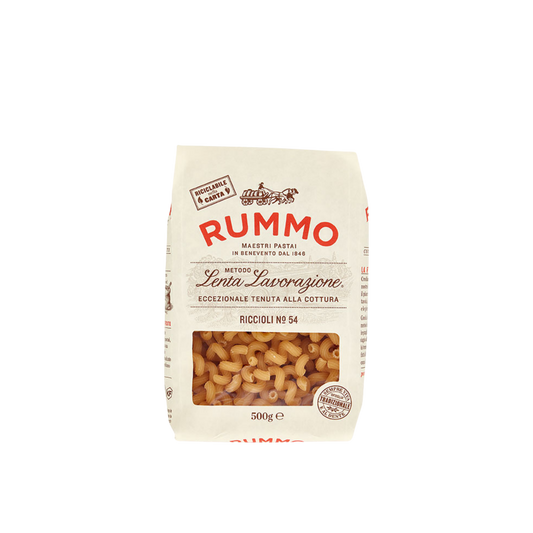 Confezione da 500g di Riccioli Rummo – pasta corta arricciata trafilata al bronzo
