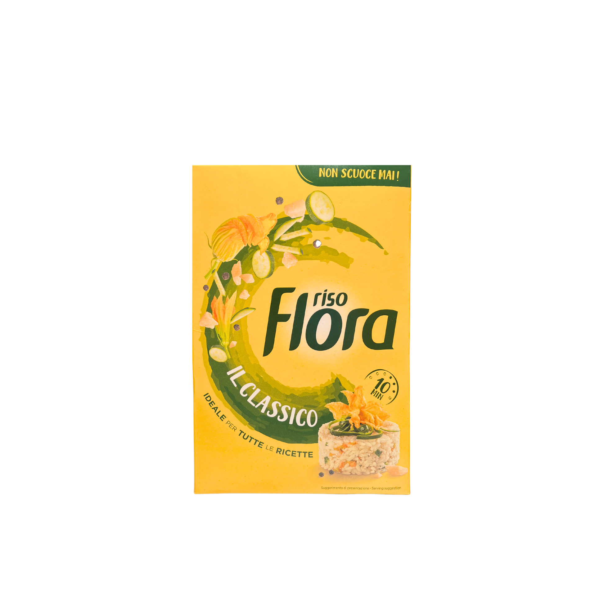 Confezione da 1 kg di Riso Flora Classico – riso italiano di alta qualità per risotti, minestre e contorni