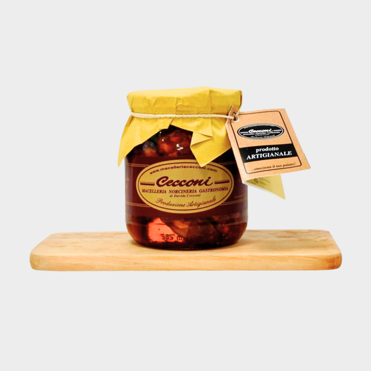 Salsicce Ciociare dolci sott’olio in barattolo artigianali – Macelleria Cecconi Davide, prodotto tipico italiano