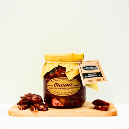 Salsicce Ciociare Dolci Sott’olio in Barattolo – Macelleria Cecconi Davide, snack tradizionale
