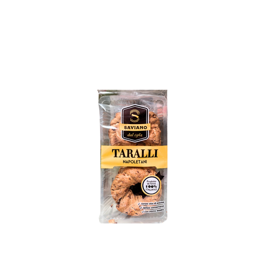 Saviano Taralli Napoletani 100% Italiani 160g confezione

