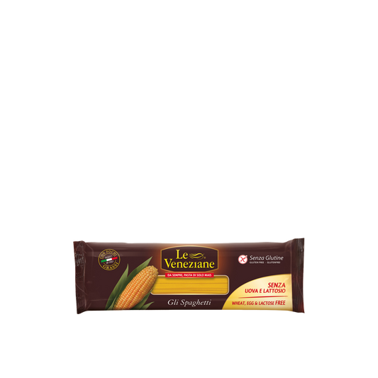Spaghetti senza glutine Le Veneziane 250g - Pasta di mais italiana autentica - Essenza Pisterzi