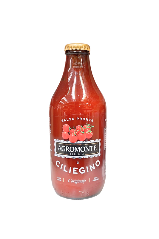 Barattolo di Salsa Pronta Agromonte al Ciliegino 330g – prodotto siciliano autentico