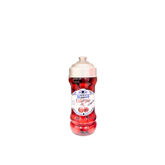 Vasetto di Ciliegie al Liquore Fabbri da 470g – disponibile su Essenza Pisterzi
