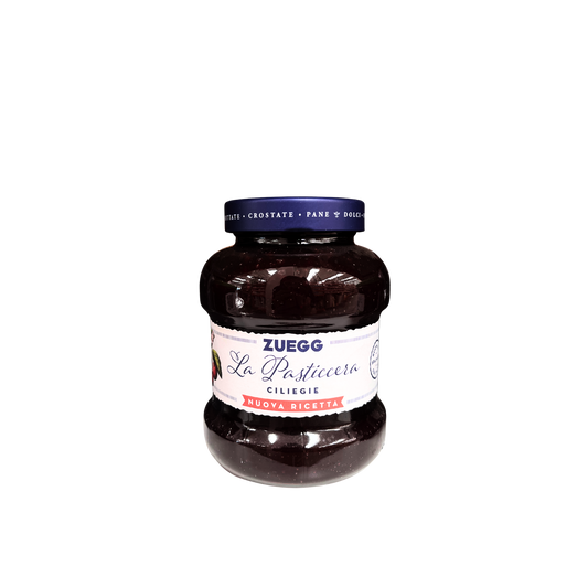 Barattolo da 700g di Confettura Zuegg La Pasticcera alle Ciliegie – disponibile su Essenza Pisterzi
